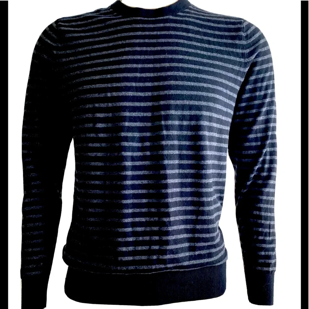 GoodFellow & Co. Black And Gray Striped‎ Sweater